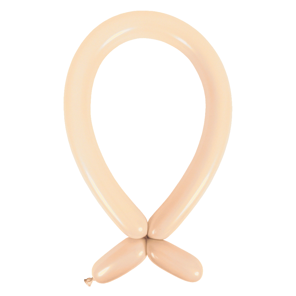 Anagram Macaron Peach Nozzle Up 260 Latex Modelling Balloons