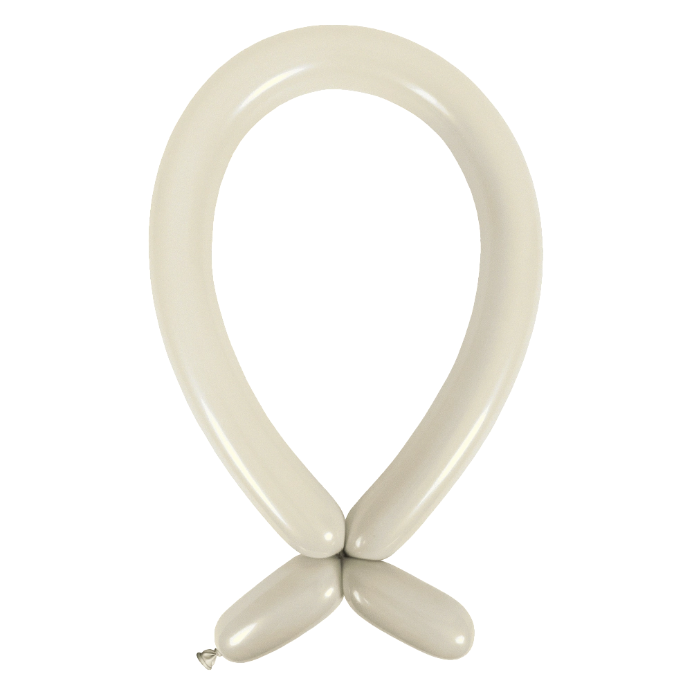 Anagram Metallic Silver Nozzle Up 260 Latex Modelling Balloons