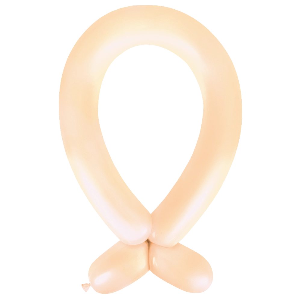 Anagram Macaron Peach Nozzle Up 360 Latex Modelling Balloons