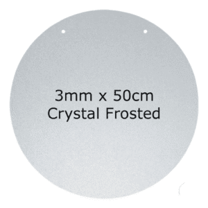 Acrylic Frosted Round 500mm Disc (2 Holes)