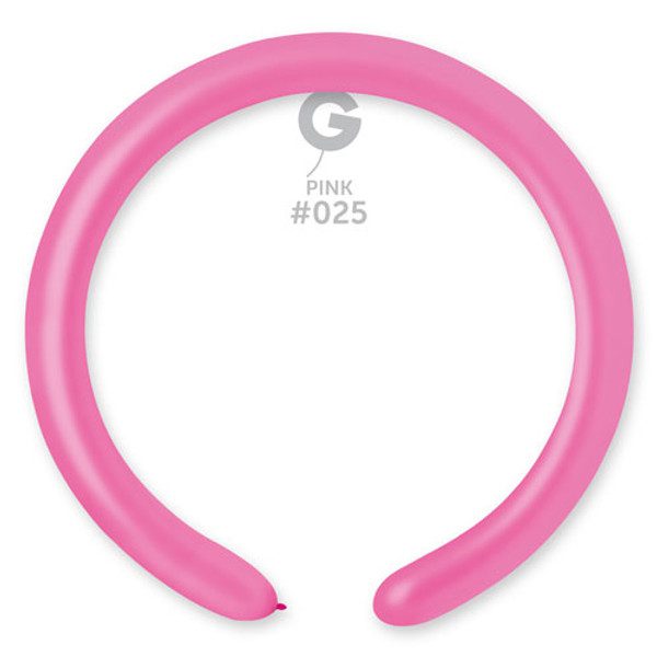 Gemar Neon Pink #025 2" Modelling Latex Balloons