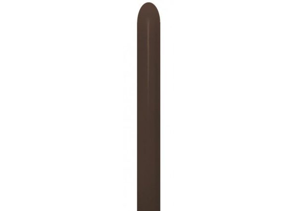 Sempertex Fashion Chocolate Brown Nozzle Up 260 Latex Modelling Balloons