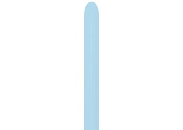 Sempertex Pastel Matte Blue Nozzle Up 260 Latex Modelling Balloons