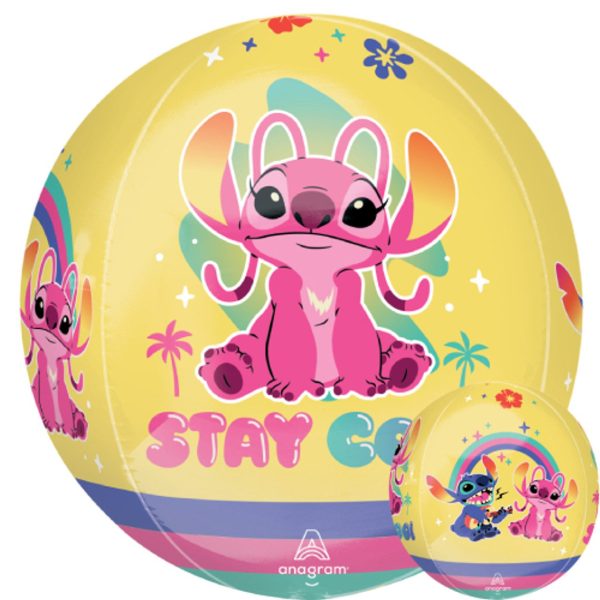 Anagram 16 inch Lilo & Stitch Angel Orbz Foil Balloon