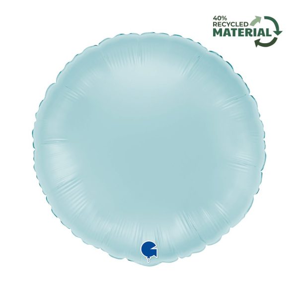 Grabo 18 inch Round Pastel Blue Foil Balloon