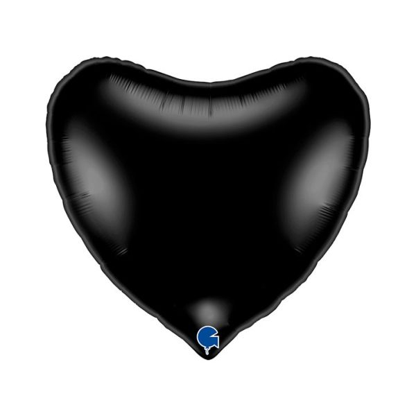 Grabo 36 inch Black Heart Foil Balloon