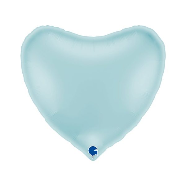 Grabo 36 inch Pastel Blue Heart Foil Balloon