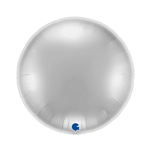 Grabo 36 inch Silver Round Foil Balloon