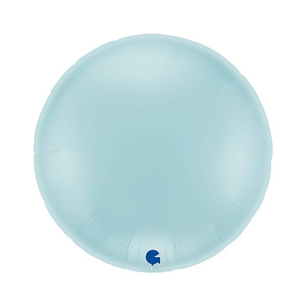Grabo 36 inch Round Pastel Blue Foil Balloon