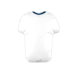 Oaktree 11 inch White Metallic Sports Shirt Mini Foil Balloon