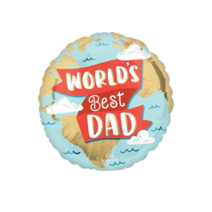 Anagram 9 inch World's Best Dad Mini Foil Balloon