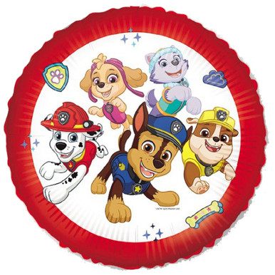 18 inch Paw Patrol Ready For Action Round Foil Balloon