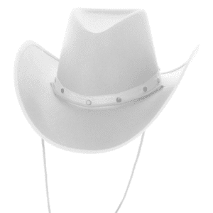 Adult White Cowboy Hat 16cm x 19.5cm