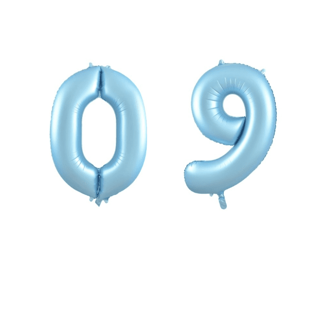Alpen Decrotex 34 inch Matte Pastel Blue Foil Numbers