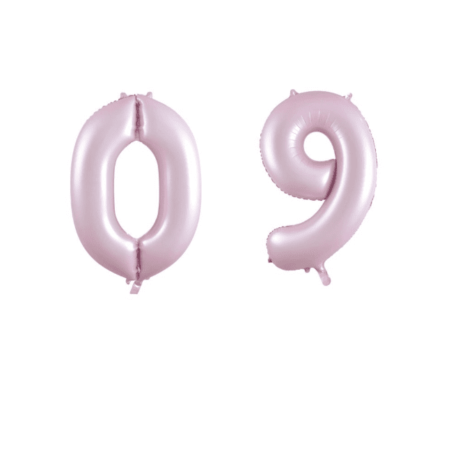Alpen Decrotex 34 inch Matte Pastel Pink Foil Numbers