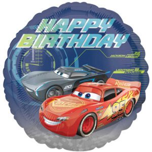 Anagram 18 inch Cars 3 Happy Birthday Foil Balloon