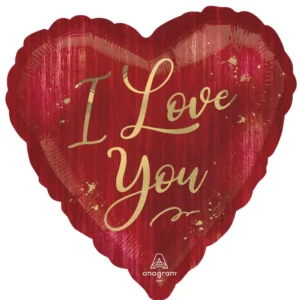 Anagram 18 inch I Love You Rouge Foil Balloon