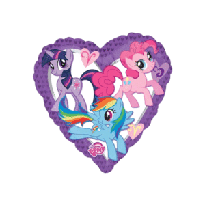 Anagram 9 inch My Little Pony Heart Mini Foil Balloon