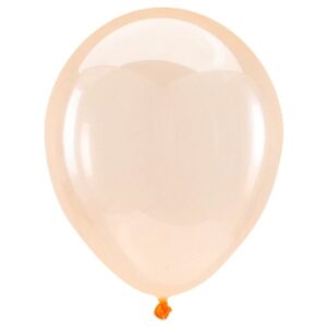 Anagram Crystal Clearz Orange Latex Balloons
