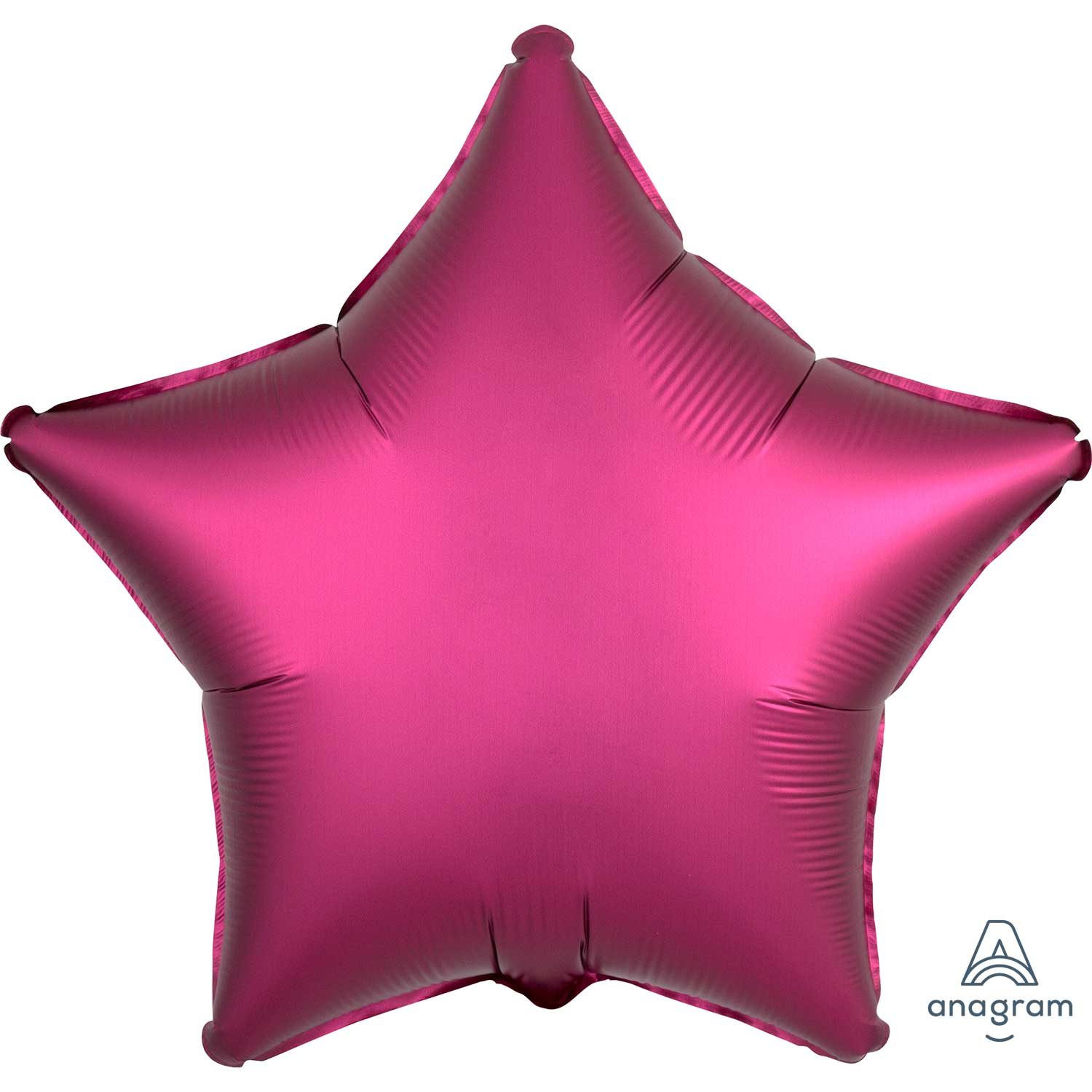 Anagram 18 inch Satin Luxe Pomegranate Star Foil Balloon