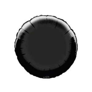 Oaktree 9 inch Black Round Foil Balloon (5)