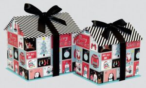 Christmas Nest Of 2 House Boxes