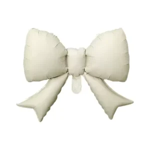 B4U Cream Bow 38.58 × 29.53 inch (Air Fill & Helium)