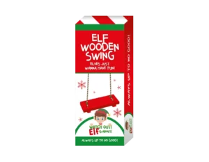 New Elf Wooden Swing Seat Christmas Decoration