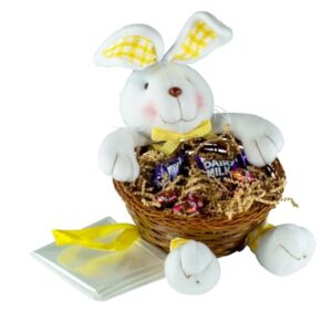 Eurowrap Plush Easter Bunny Hamper Basket Set