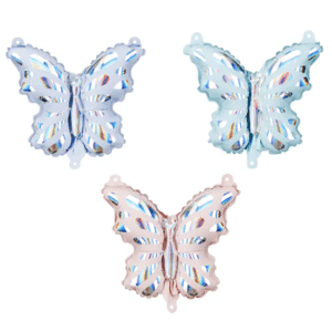 Party Deco 9 inch Assorted Butterfly Foil Balloons (21 pack)