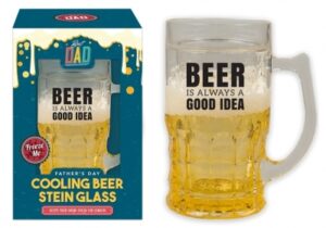 Fathers Day Cooling Beer Stein Glass