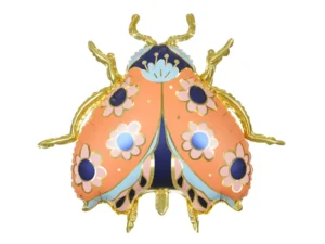 Party Deco 28 inch Boho Ladybug Foil Balloon