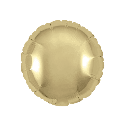 Oaktree 9 inch Gold Silk Round Foil Balloon (5)