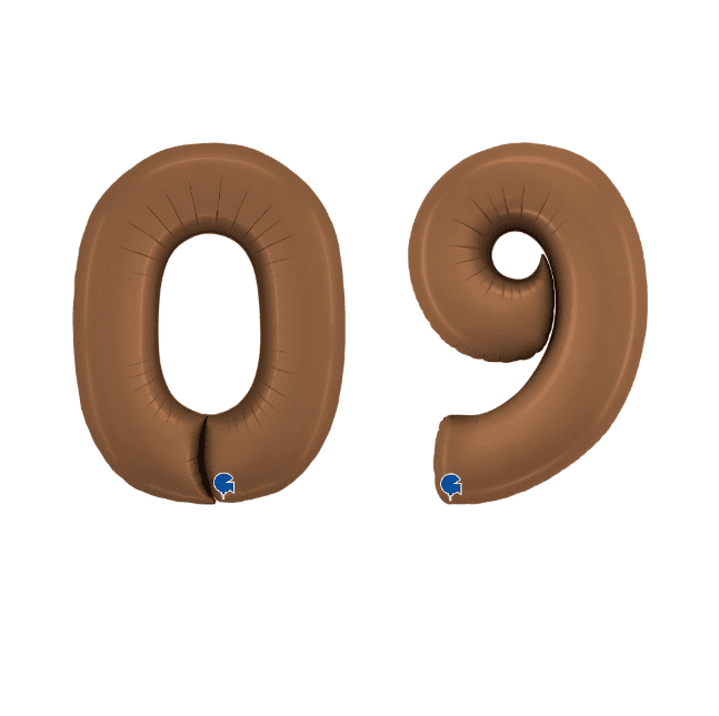 Grabo 40 inch Satin Chocolate Foil Number Balloons