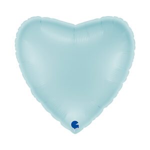 Grabo 22 inch Pastel Blue Heart Foil Balloon