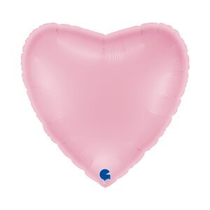 Grabo 22 inch Pastel Pink Heart Foil Balloon