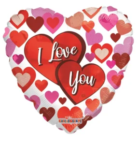 APAC 18 inch I Love You Heart Foil Balloon