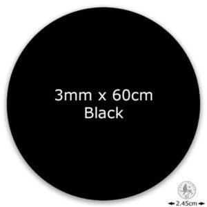 Acrylic Black Round 600mm Disc (No Holes)