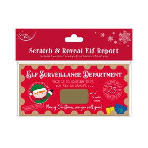 Eurowrap Christmas Nice List Elf Scratch Certificate