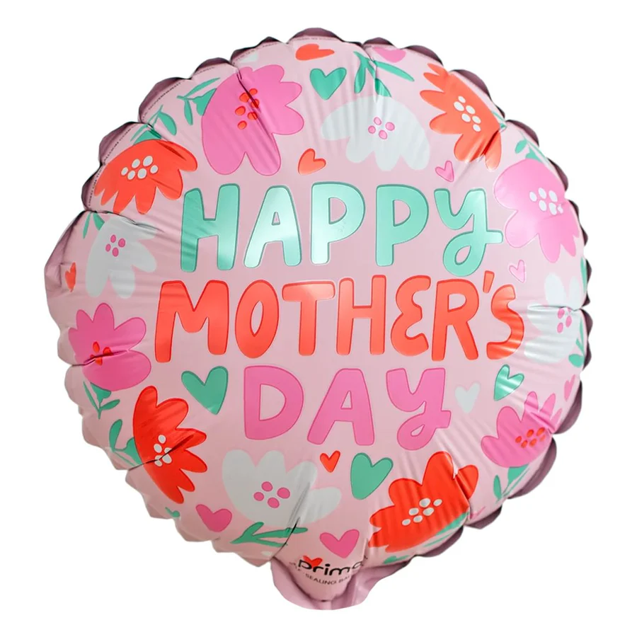 Prima 9 inch Mother's Day Hearts & Daisies Foil Balloons (6)