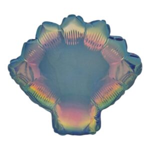 Prima 16 inch Iridescent Blue Sea Shell Foil Balloon
