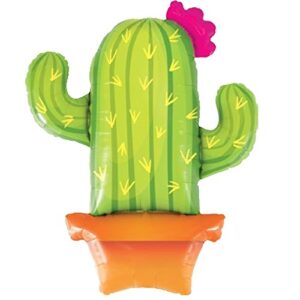Qualatex 39 inch Potted Cactus SuperShape Foil Balloon
