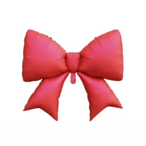 B4U 38.58 × 29.53 inch Red Bow Foil Balloon (Air Fill & Helium)
