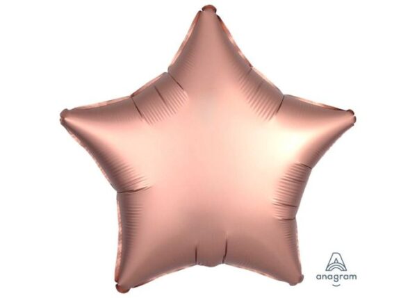 Buy Anagram 18 inch Satin Luxe Rose Copper Star Foil Balloon | Balloons4u