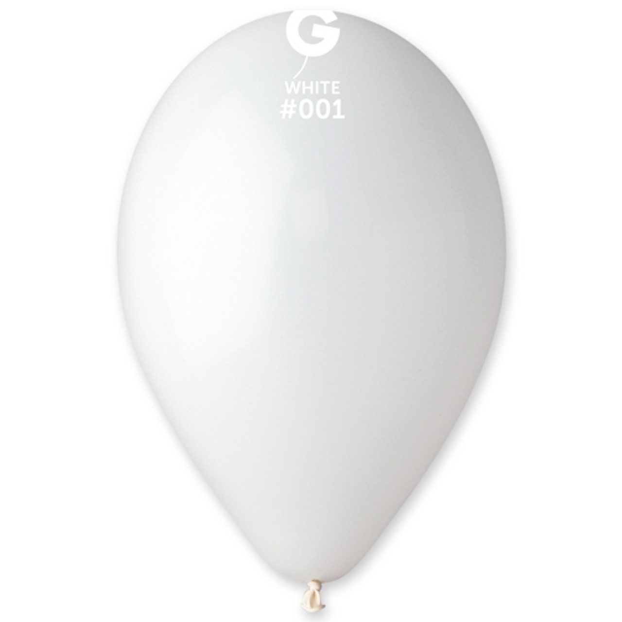 Gemar 13" White #001 Maxi Bag Latex Balloons (250)