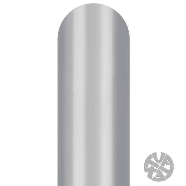 Tuftex Designer Effects Silver 260 Latex Modelling Balloons (50pk)