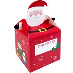 Santa Claus Christmas Treat Boxes X 4pk