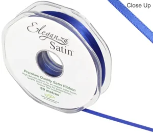 Eleganza Royal Blue 3mm x 50m Satin Ribbon