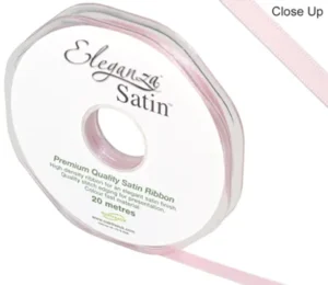 Eleganza Lt Pink 6mm x 20m Satin Ribbon