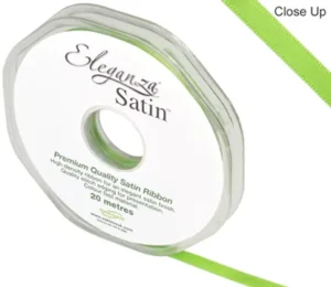Eleganza Satin Pistachio 3mm x 50m Satin Ribbon